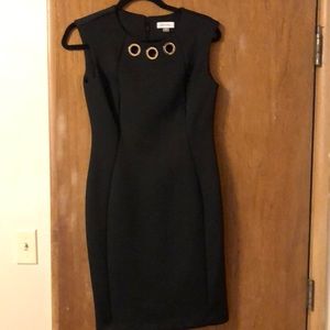 Black fitted professional dress